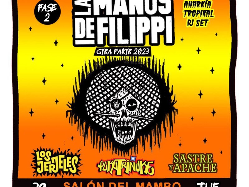 Las Manos de Filippi en Chile Gira Fakir 2023