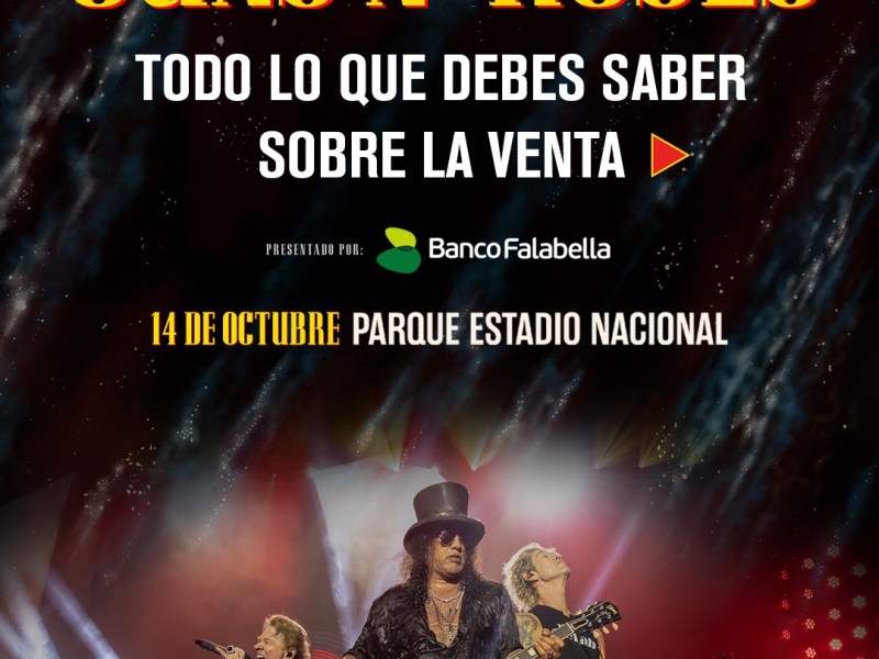 Guns N’ Roses en Chile 2025: Conoce el valor de las entradas y dónde adquirirlas